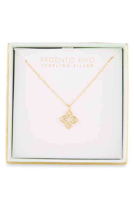 Pointed Quad Pendant Necklace