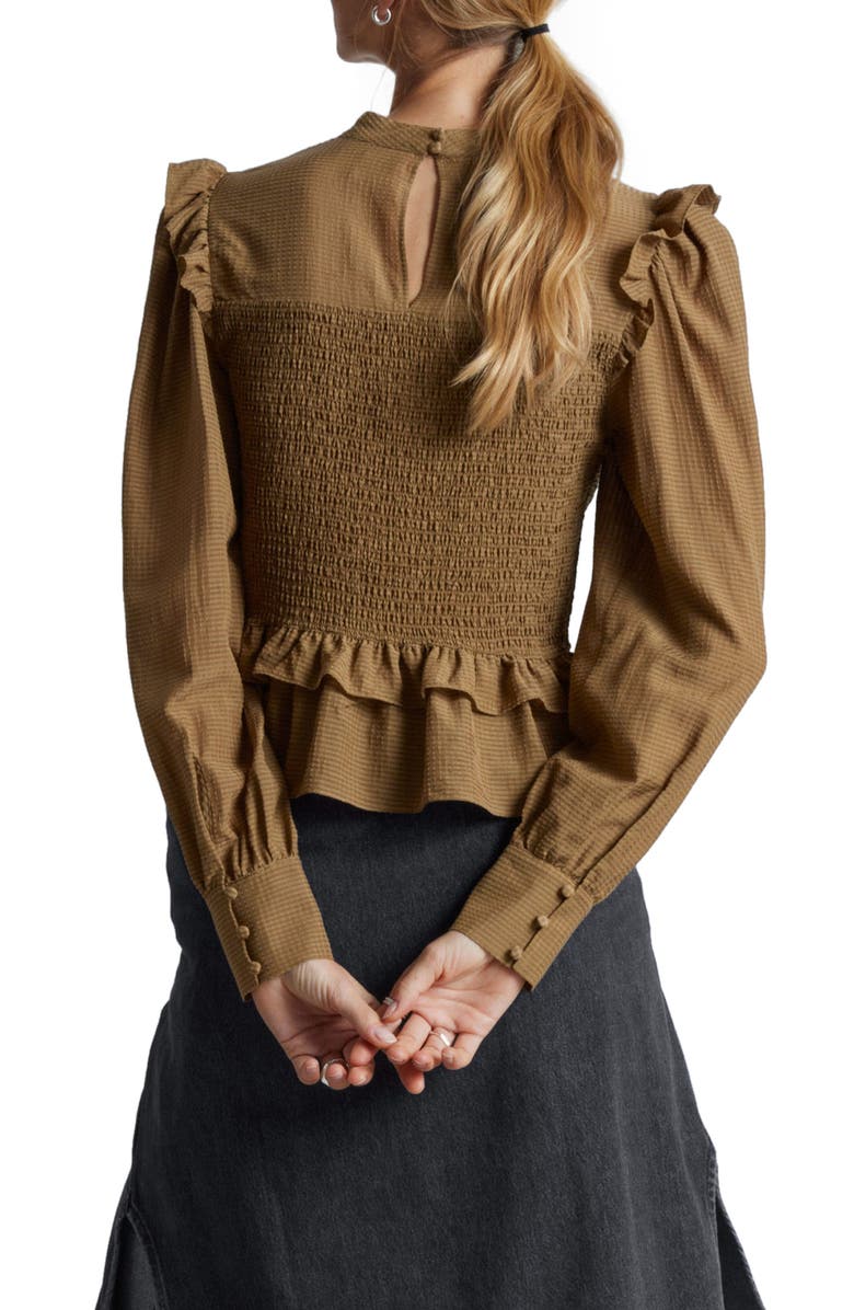 & Other Stories Floral Smocked Peplum Top, Alternate, color, 