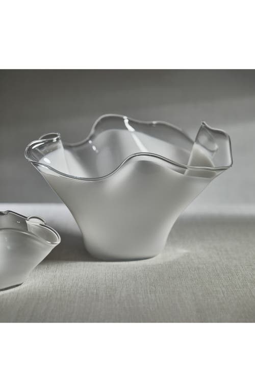 Zodax Vellerti Wave Glass Bowl In Transparent