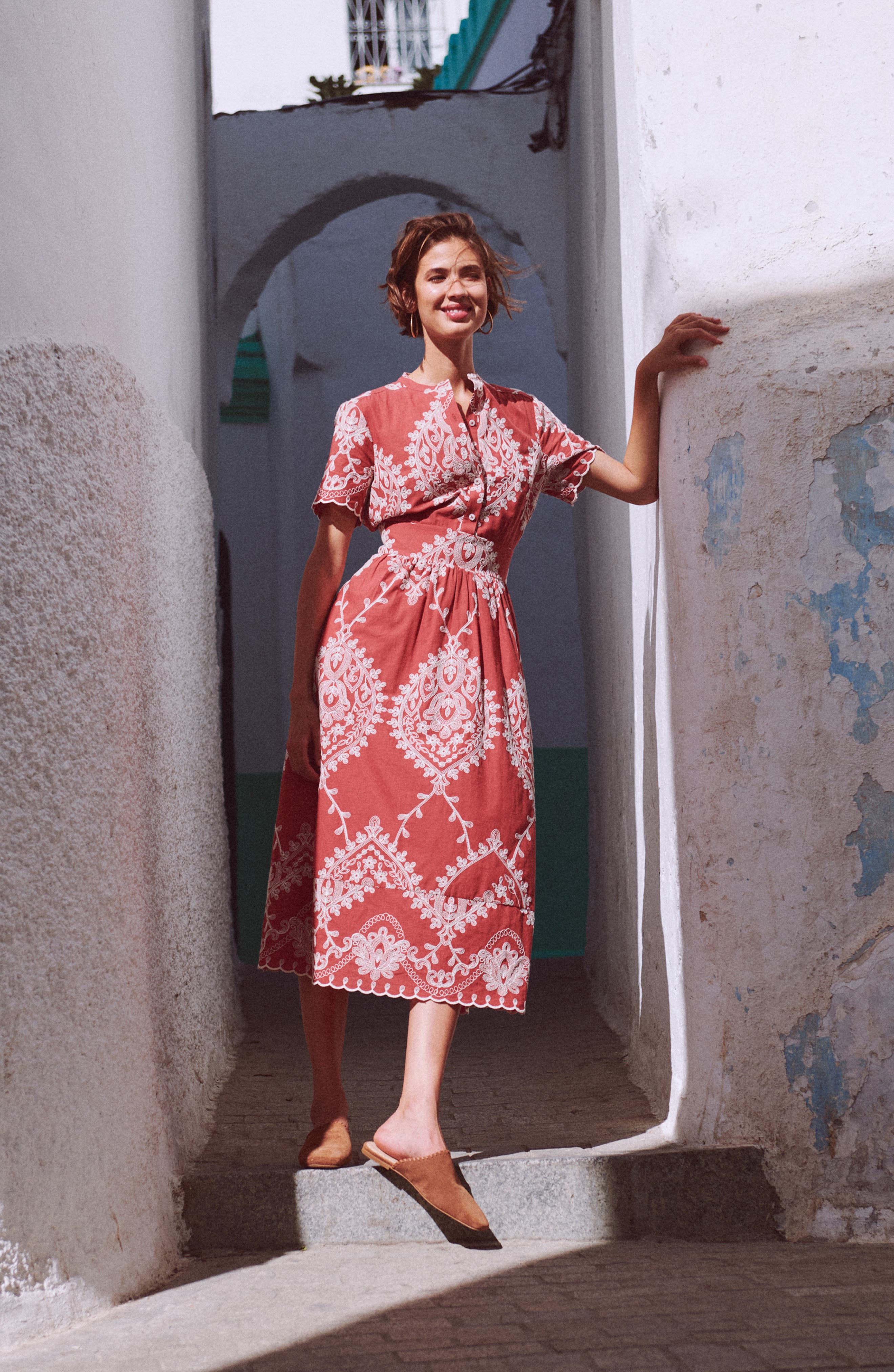 Ivy Embroidered Midi Dress - image 2