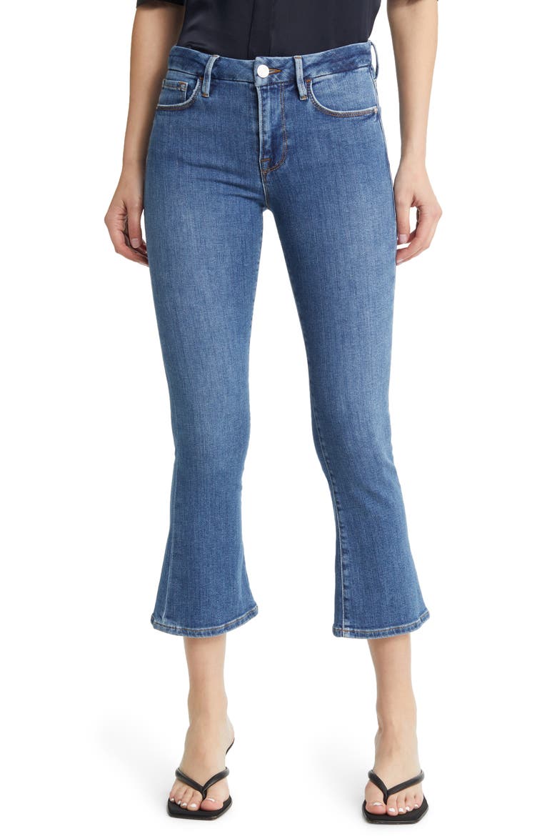 Le Crop Mid Rise Mini Boot Jeans, Main, color, SAMSON