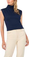 Vince Camuto Extended Shoulder Mock Neck T-Shirt