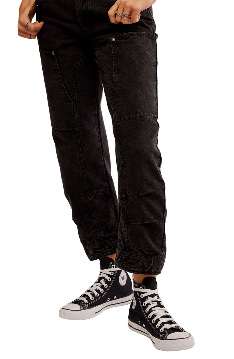 Free People Supersonic High Waist Slim Crop Jeans, Alternate, color,