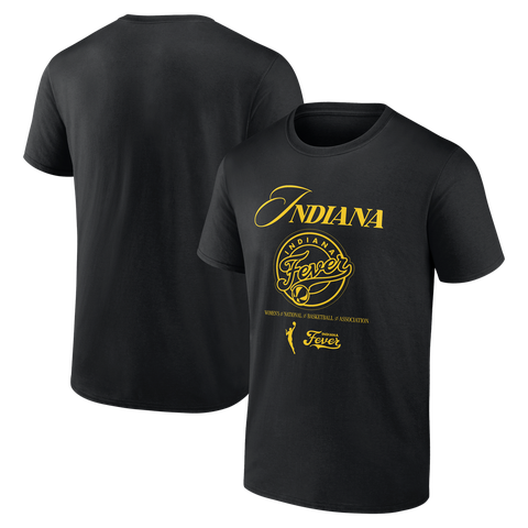 Unisex Logo Athletic Black Indiana Fever In Motion T-Shirt
