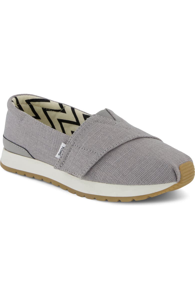 TOMS Kids' Alpargata Sneaker, Main, color, Grey