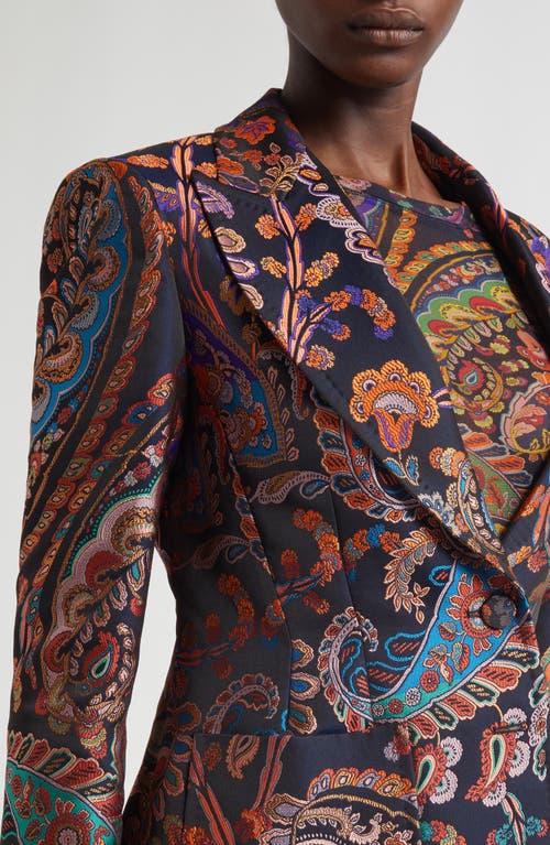 Etro Paisley Brocade Jacket In Multi