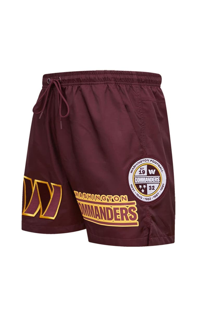PRO STANDARD Men's Pro Standard Burgundy Washington Commanders Woven Shorts, Alternate, color,