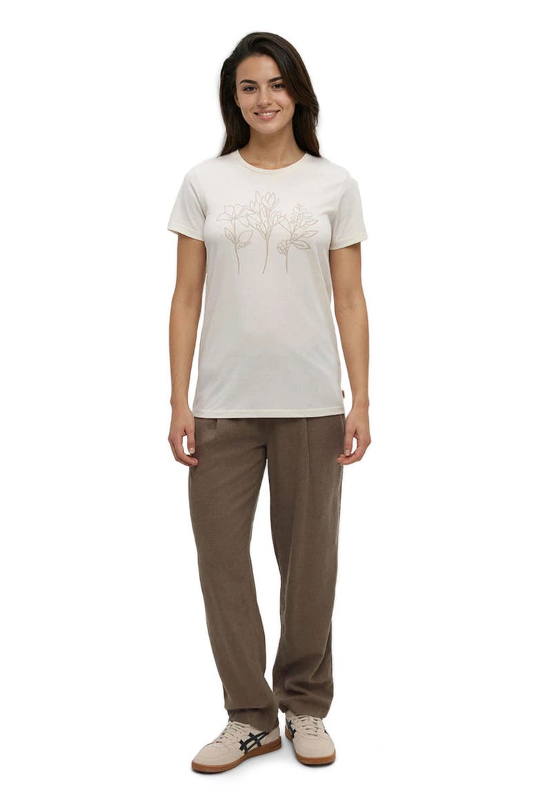 Summer Flora T-Shirt, Main, color, Undyed/Creek Stone