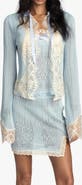 Anna Sui Lingerie Lace Knit Cardigan