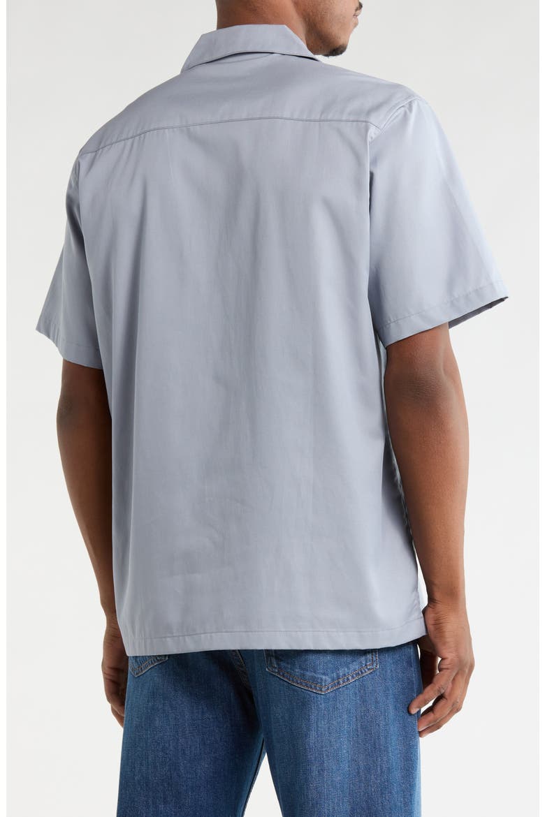 Signet Embroidered Camp Shirt, Alternate, color, MIRROR