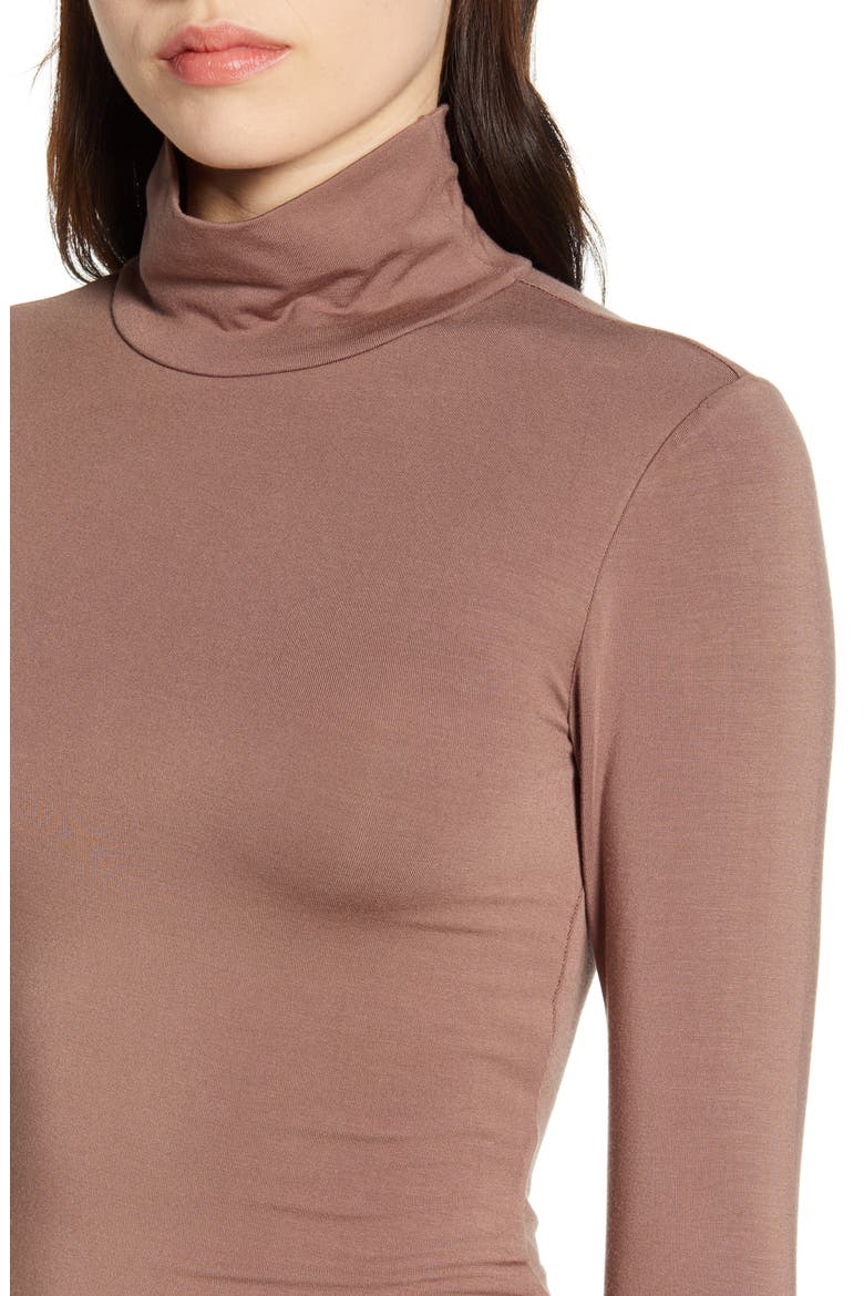 Body-Con Turtleneck Long Sleeve Dress, Alternate, color, DUSK001