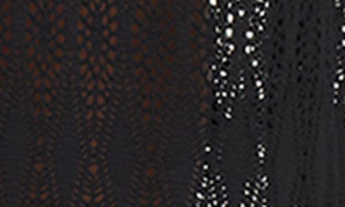 Bleu Rod Beattie Rod Beattie Open Stitch Cover Up Caftan In Brown