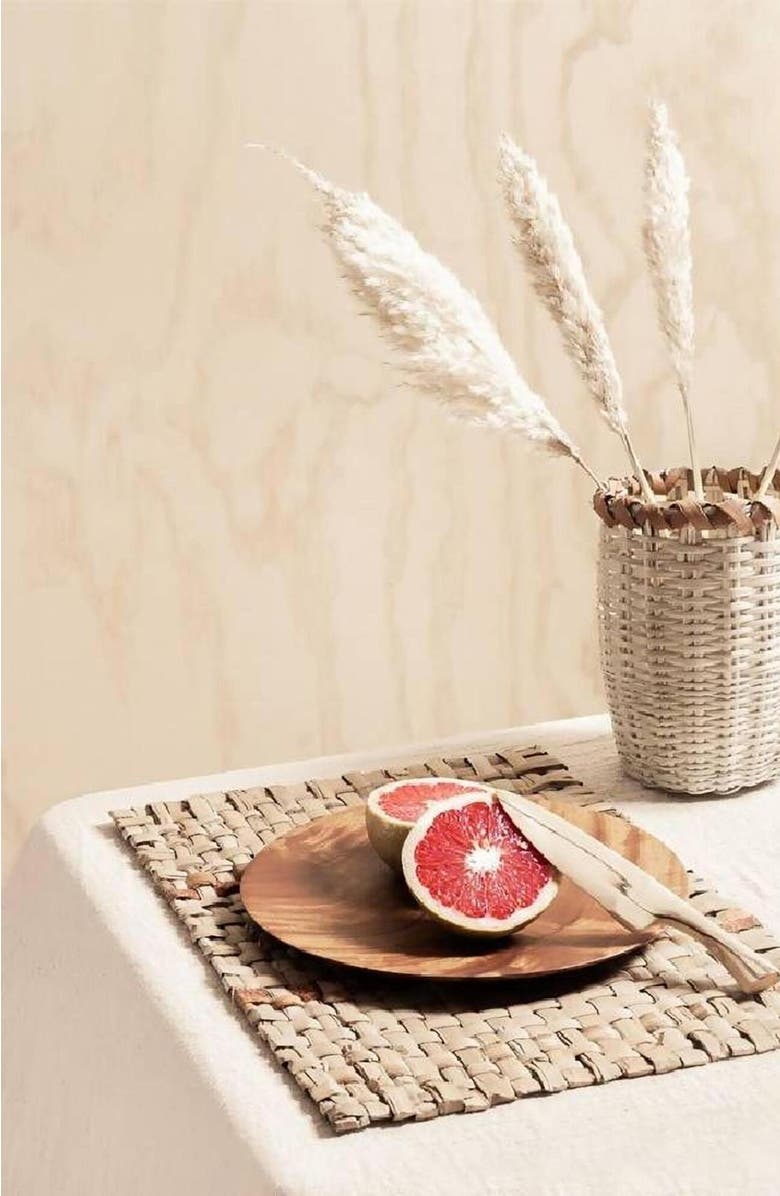 Itza Wood Handwoven Reed Placemats - Set of 4, Alternate, color, 