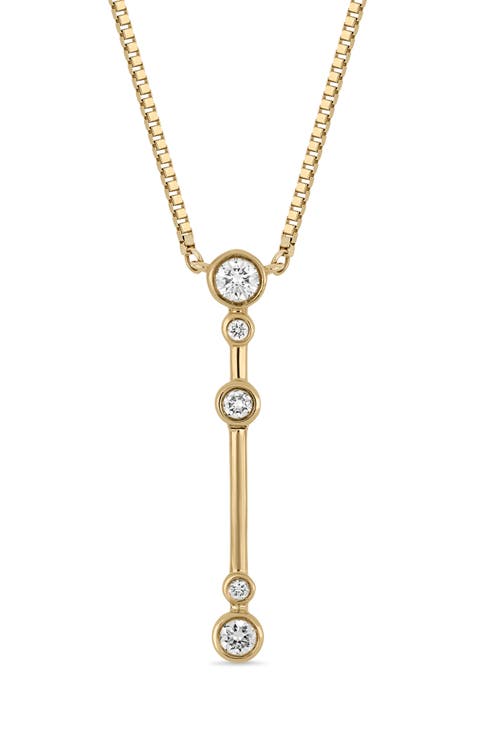 Monaco 18k Gold Diamond Pendant Necklace