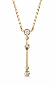 Monaco 18k Gold Diamond Pendant Necklace