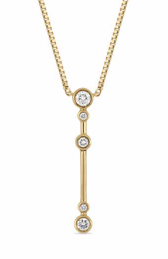 Monaco 18k Gold Diamond Pendant Necklace