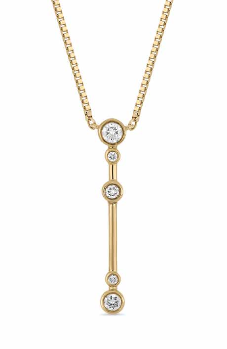 Monaco 18k Gold Diamond Pendant Necklace