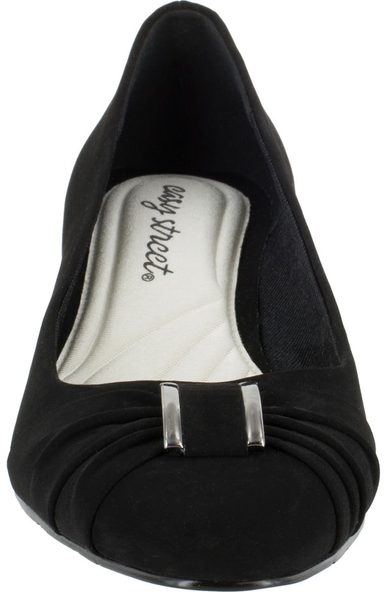 EASY STREET Eloise Ruched Block Heel Pump - Multiple Widths Available, Alternate, color, Black Lamy