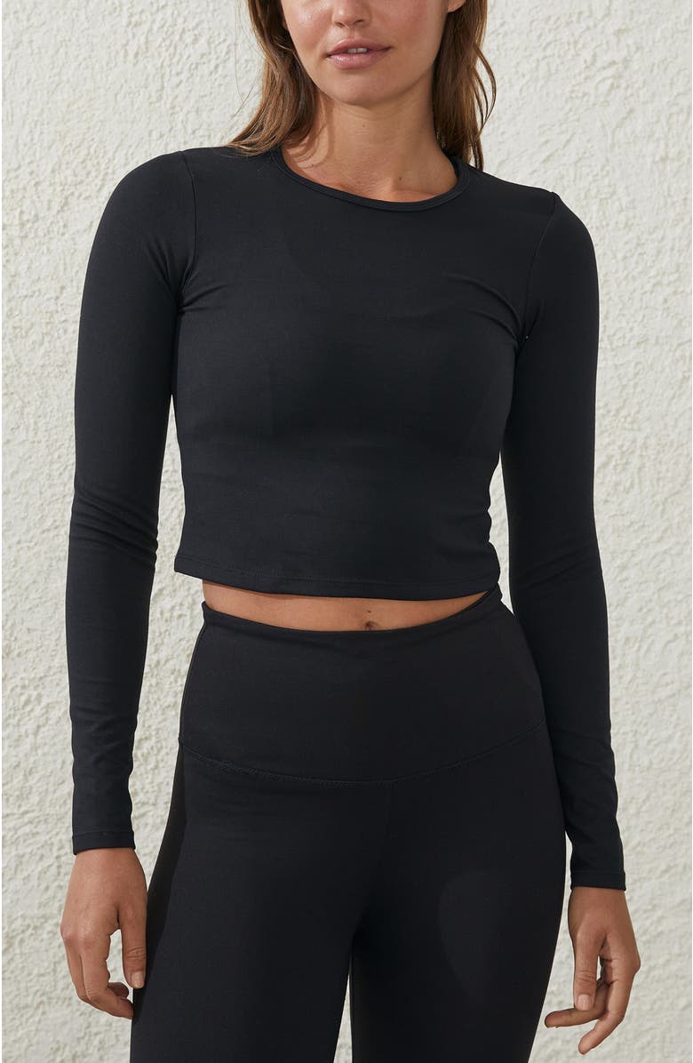 COTTON ON BODY Women's Active Ultra Soft Fitted Long Sleeve Top, Main, color, 