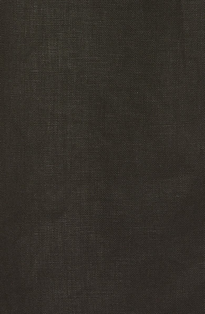 Lisa Marie Fernandez Scallop Button Linen T-Shirt Dress, Alternate, color, 