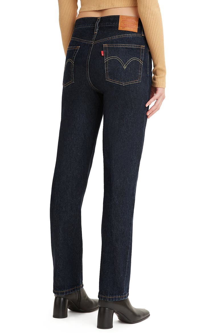 Levi's® 501® High Waist Straight Leg Jeans, Alternate, color, DEEP BREATH