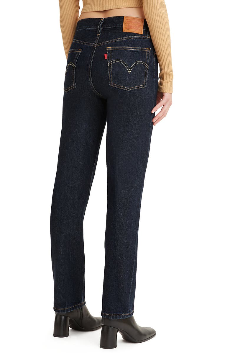 Levi's<sup>®</sup> 501<sup>®</sup> High Waist Straight Leg Jeans, Alternate, color, Deep Breath