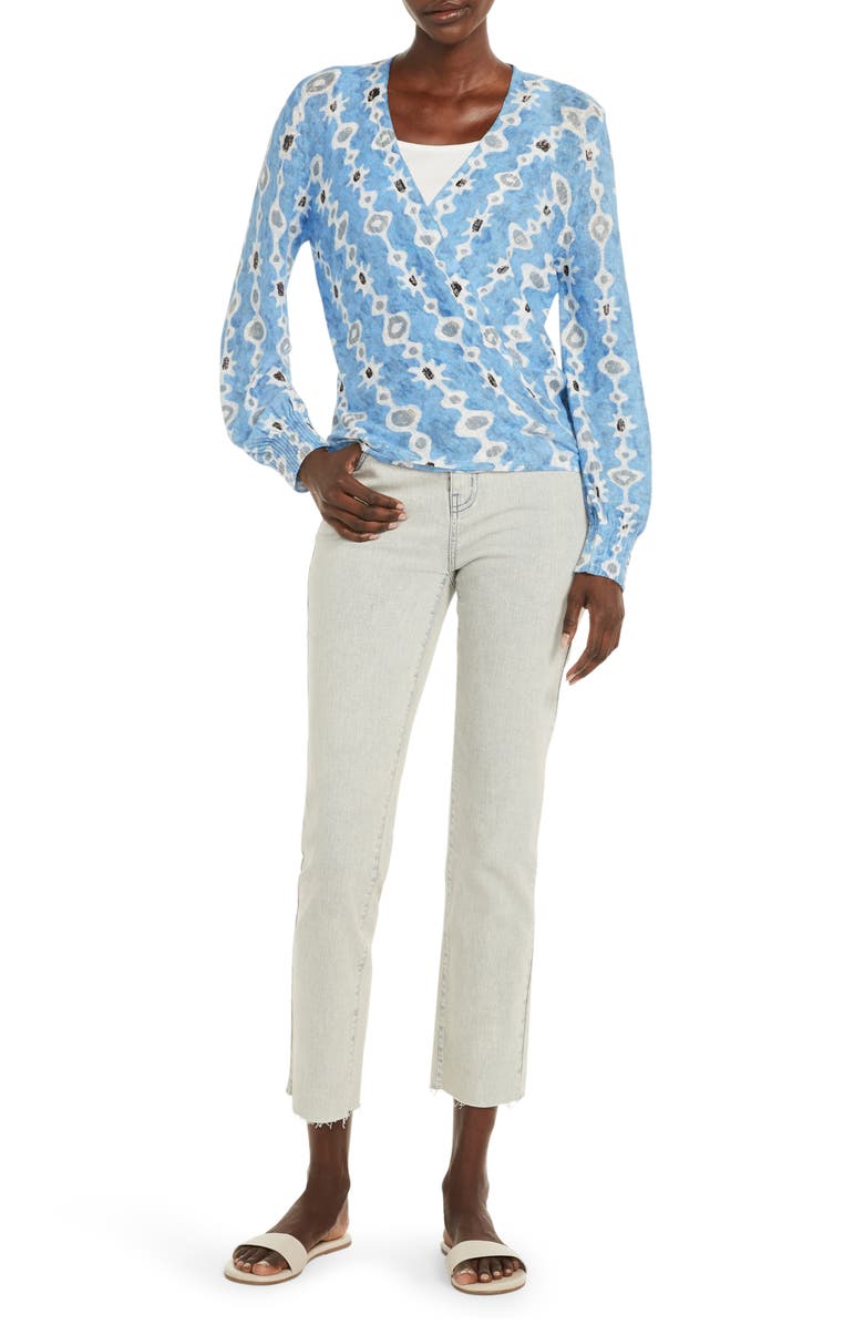 NIC+ZOE Falling Jewels 4-Way Convertible Linen Blend Cardigan, Alternate, color, 