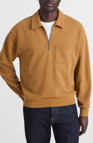 Madewell The McCarren Midweight Quarter Zip Sweatshirt