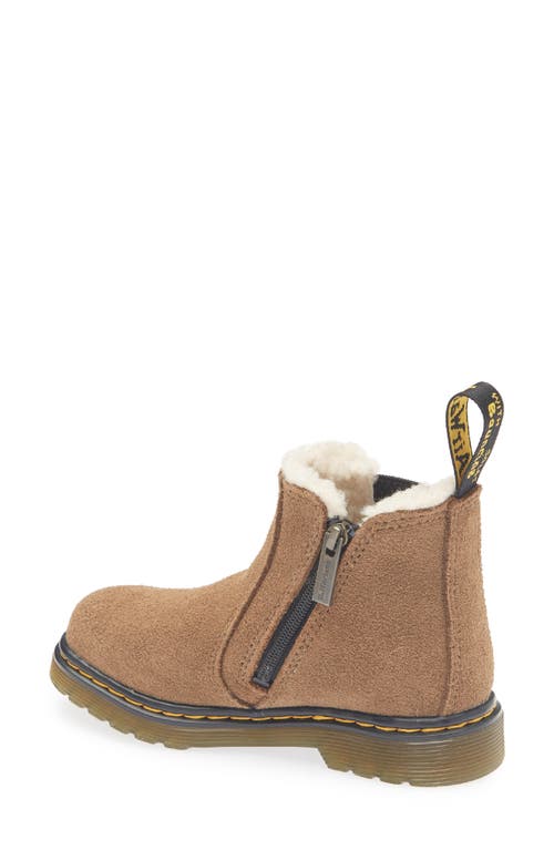 Dr. Martens' Dr. Martens 2976 Faux Shearling Lined Lug Sole Boot In Brown