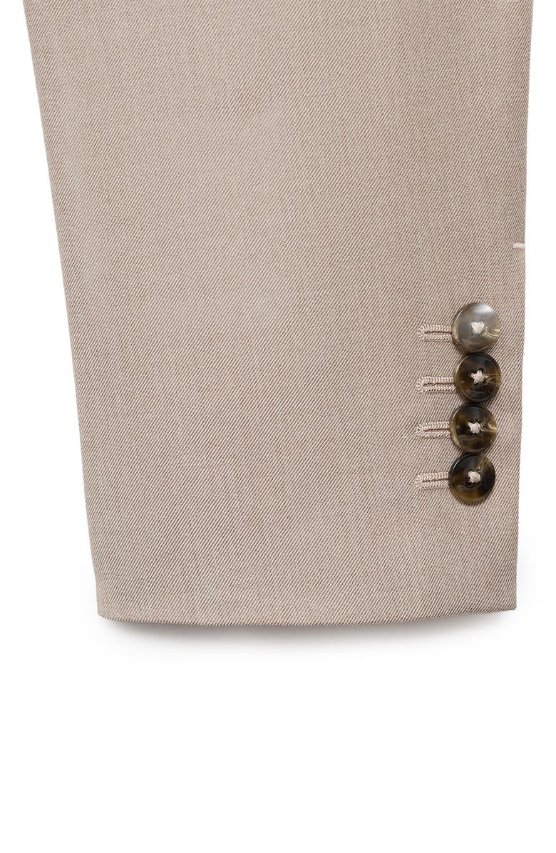 MANGO Superslim Fit Stretch Sport Coat, Alternate, color, Sand