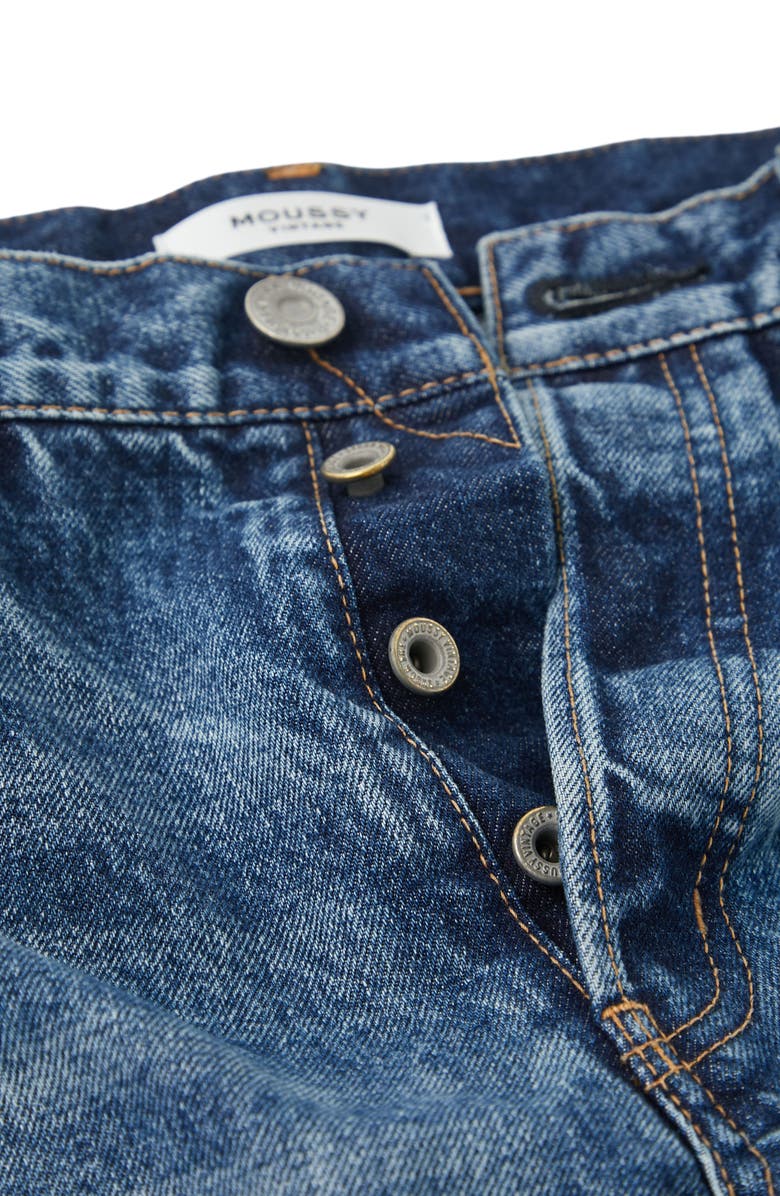 MOUSSY Sundown Raw Hem Straight Leg Jeans, Alternate, color, 