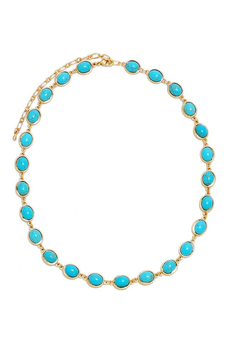 Bari Necklace, Main, color, GOLD/ TURQUOISE