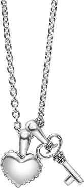LAGOS Kids' Kinder Key & Heart Charm Necklace