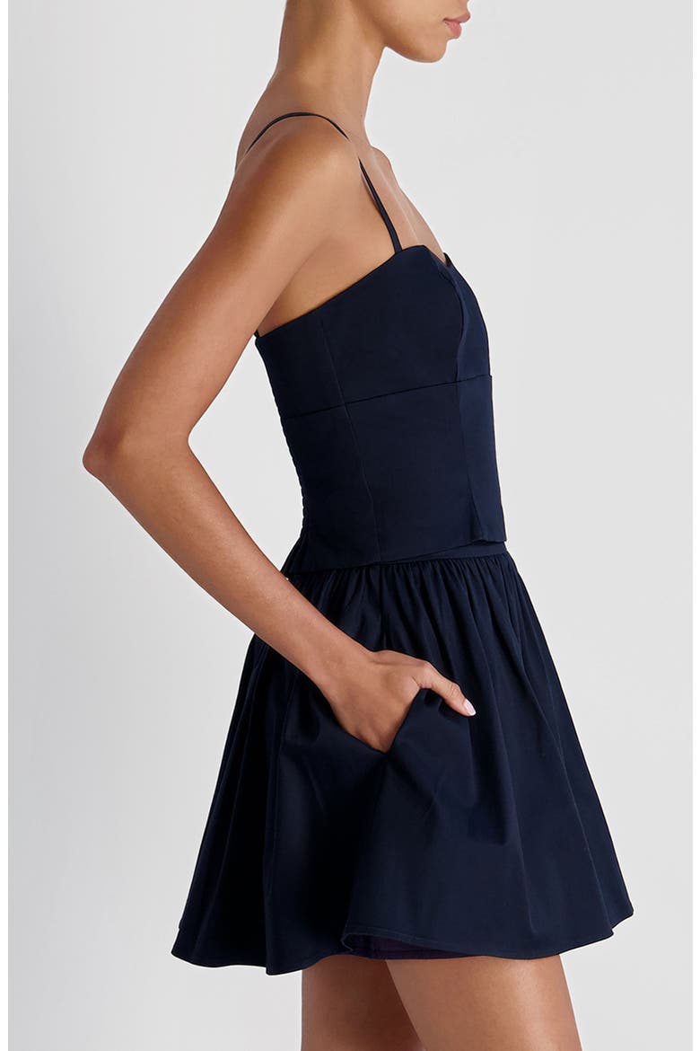 Stretch Cotton Sateen Camisole, Alternate, color, 30-MARINE