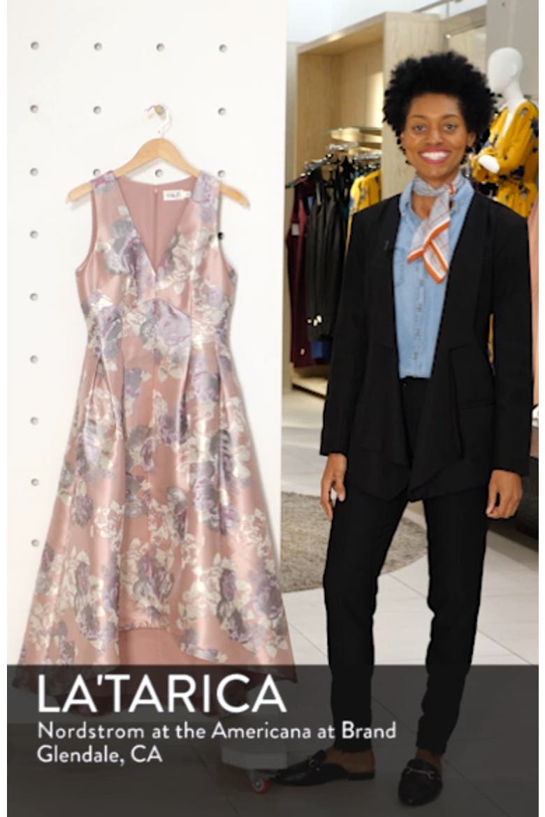 Floral Jacquard High/Low Ballgown video
