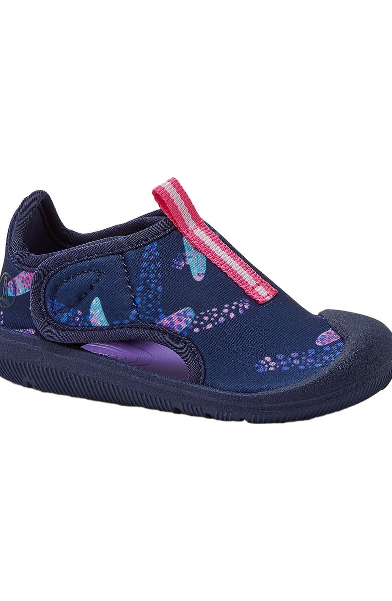Lands' End Toddlers Adventurer Water Shoes, Main, color, Deep Sea Navy/Pink Starfish