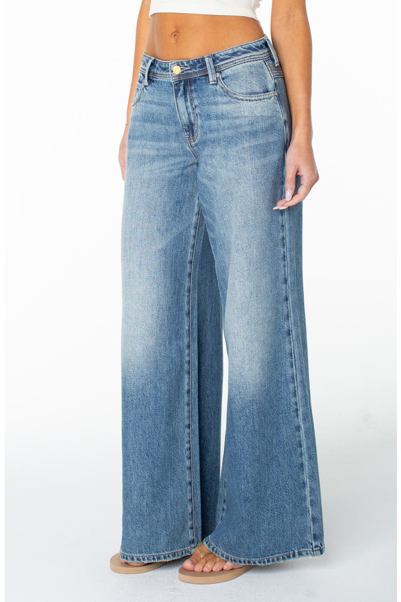 Refuge Retro Wide Leg Jeans, Alternate, color, PLAYA PETL