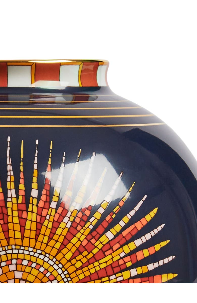 La DoubleJ Bubble Vase, Alternate, color, Sunrays Midnight Blue