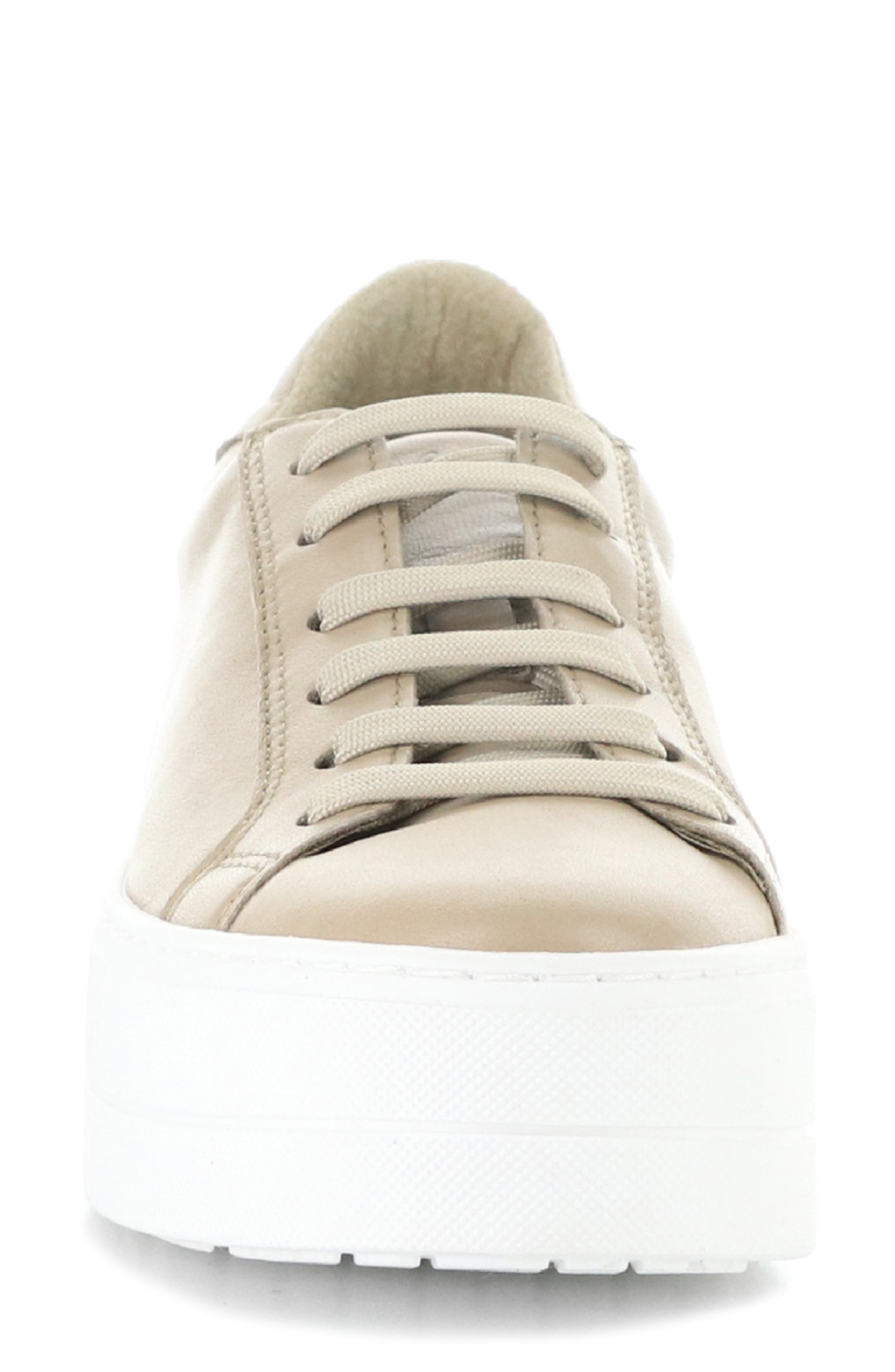 Bos. & Co. Maya Lace-Up Platform Sneaker, Alternate, color, Almondine