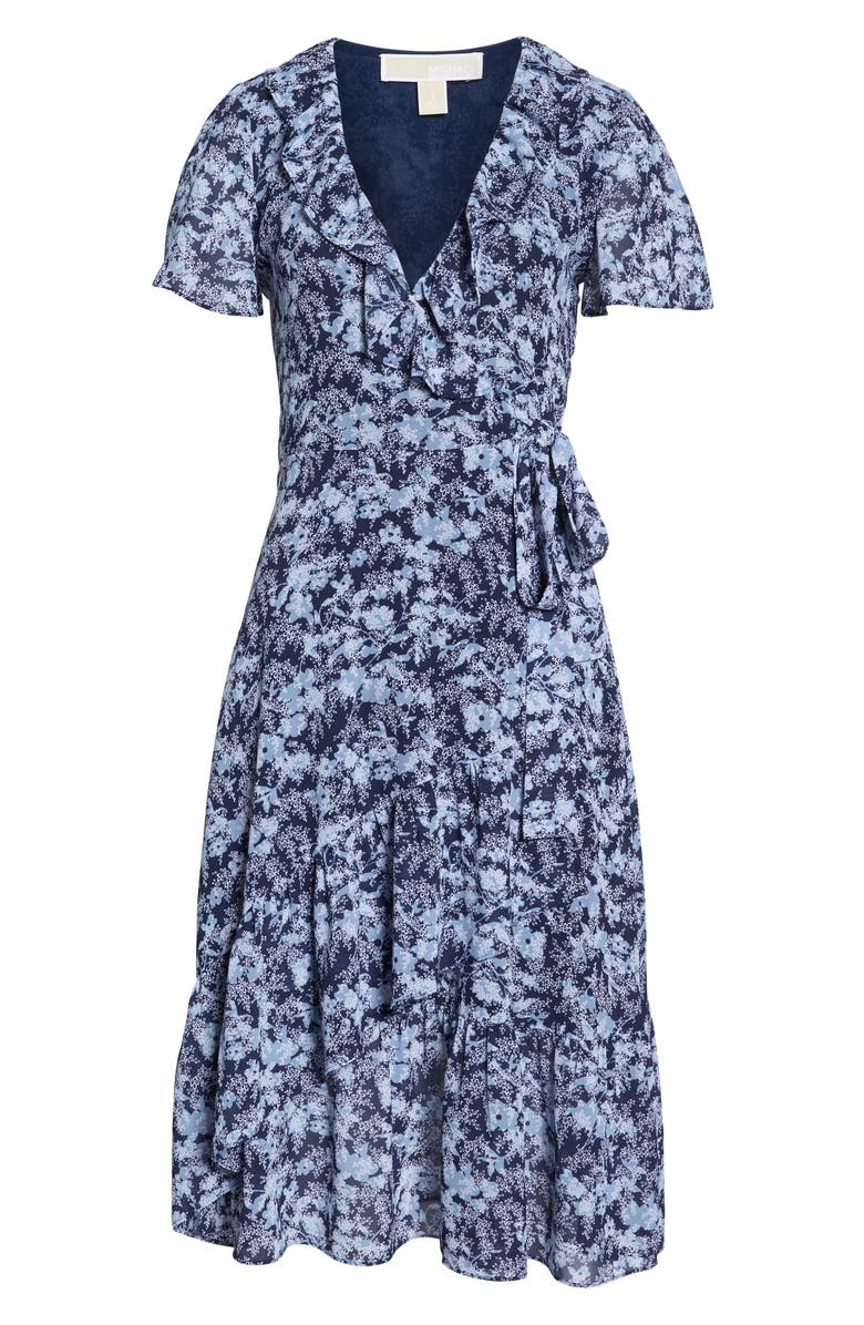 MICHAEL Michael Kors Ruffle Wrap Dress, Alternate, color, 