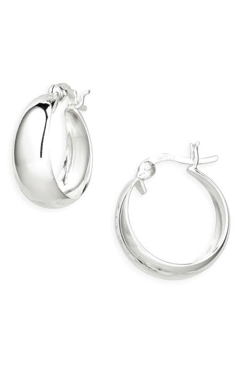 Tapered Hoop Earrings