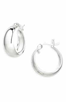 ARGENTO VIVO Tapered Hoop Earrings