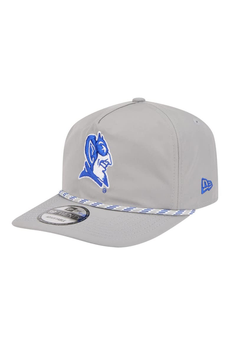 Men's New Era Gray Duke Blue Devils 19TWENTY Adjustable Hat, Main, color, Gray