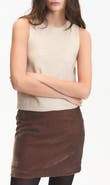 DELUC Angel Sequin Accent Sleeveless Sweater