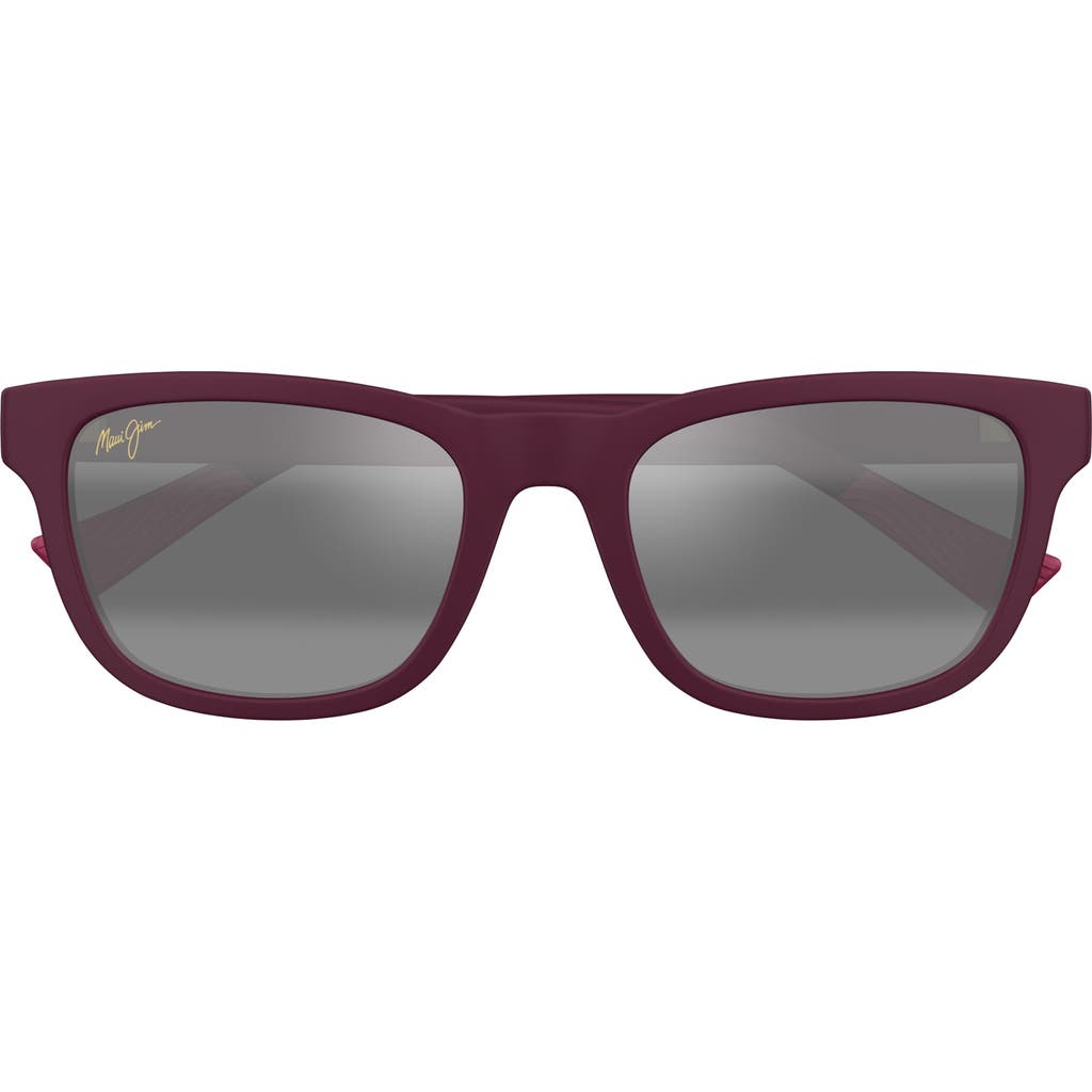 Maui Jim Kapii 54mm Gradient Polarizedplus2® Square Sunglasses In Purple/neutral Grey