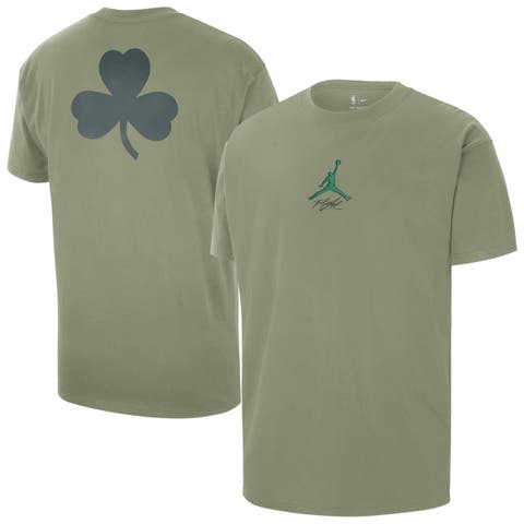 Men's Jordan Brand Green Boston Celtics Statement Edition Jumpman Flight Heavyweight T-Shirt