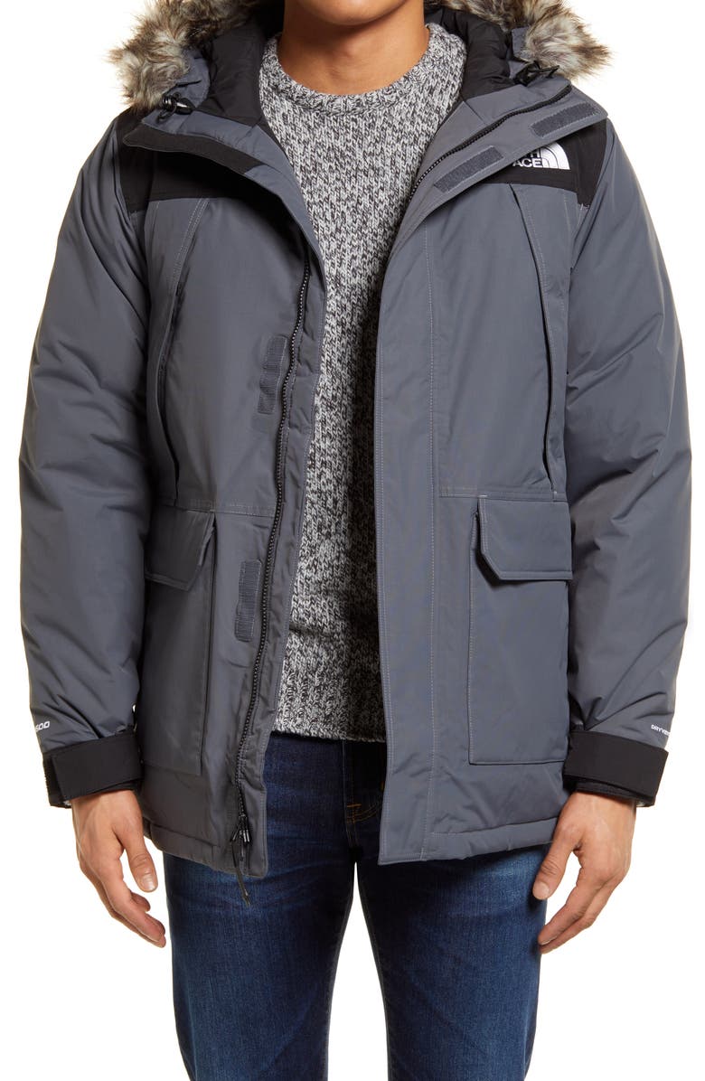 The North Face 'Mcmurdo Parka II' Waterproof Goose Down Coat with Faux Fur Trim, Main, color,