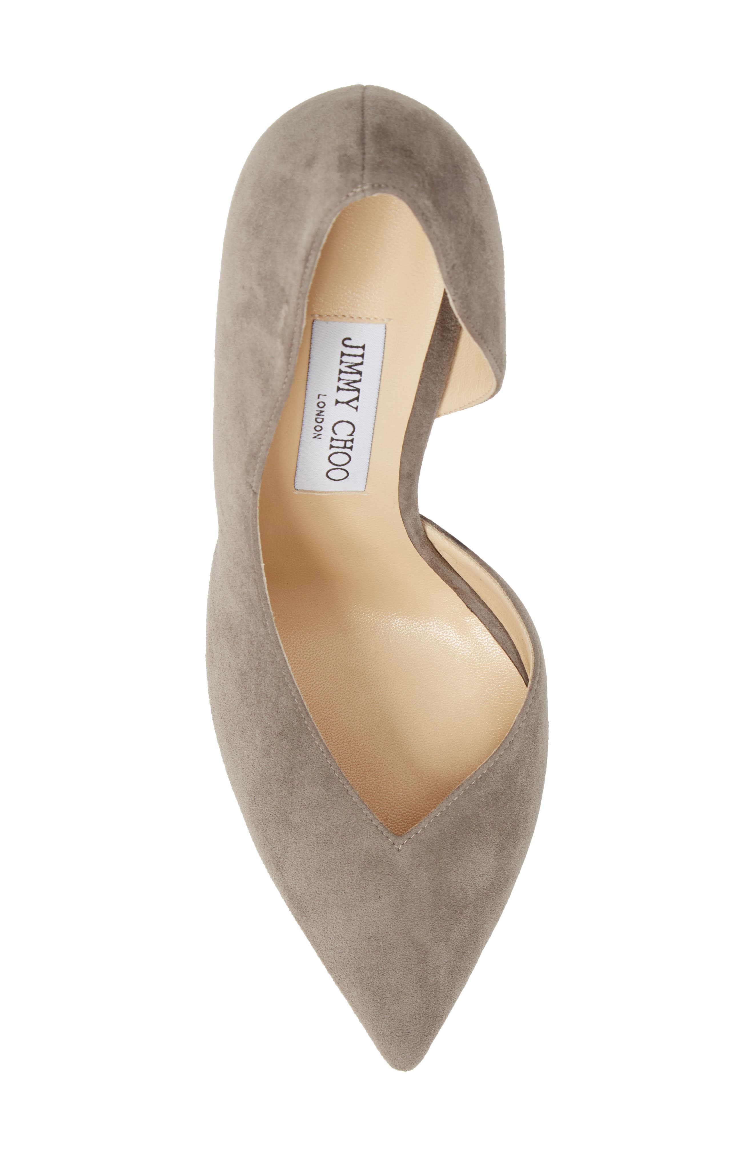 Sophia Half D'Orsay Pump, Alternate, color, DARK GREY