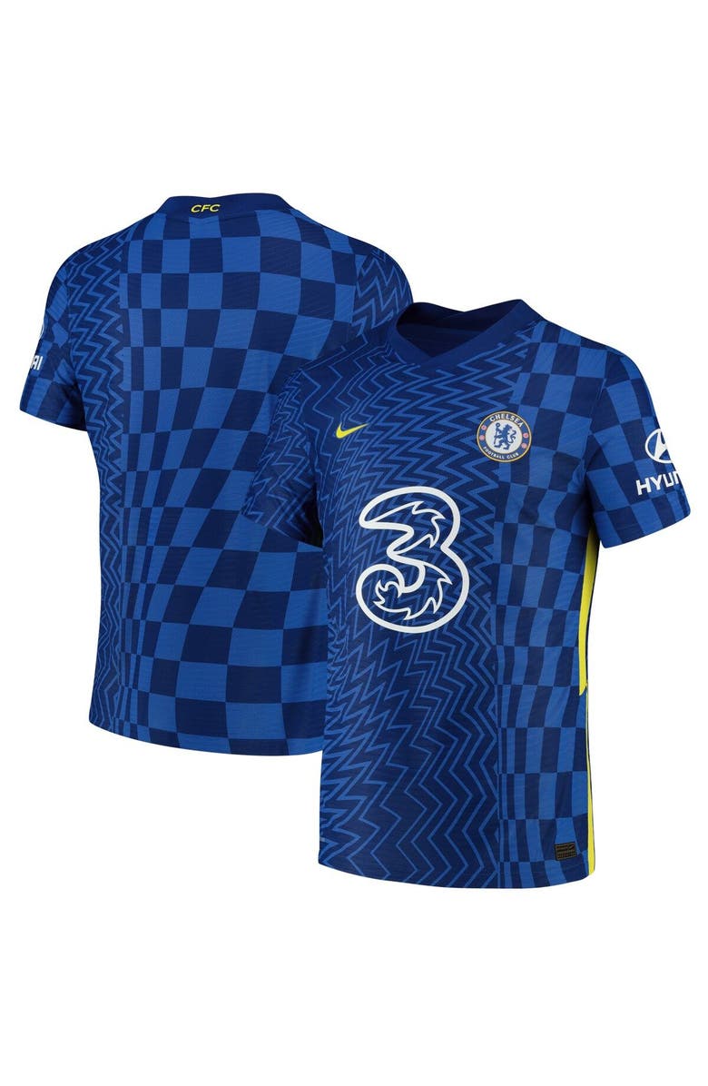 Nike Men's Nike Blue Chelsea 2021/22 Home Vapor Match Authentic Jersey, Main, color,