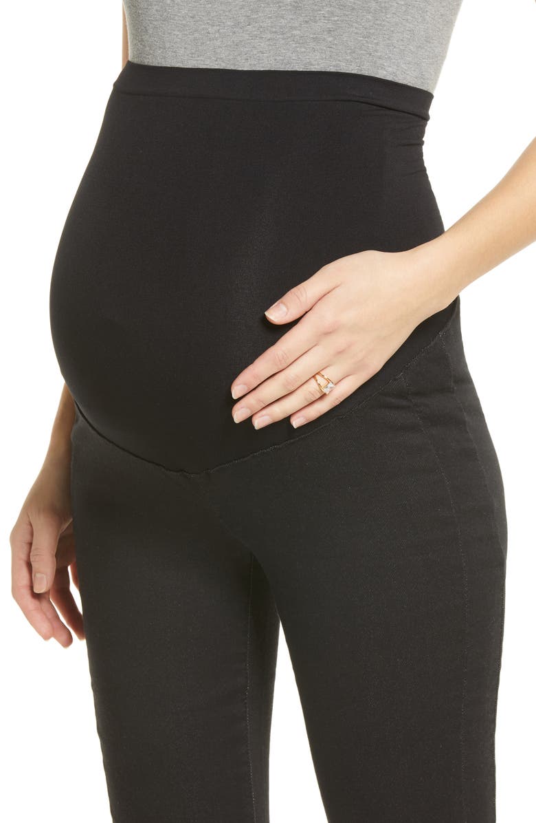 1822 Denim Cozy Athleisure Pull-On Over the Bump Maternity Leggings, Alternate, color,